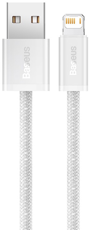 

Кабель интерфейсный Baseus CALD000502 USB Type A - Lightning 2.4A 2m white, CALD000502