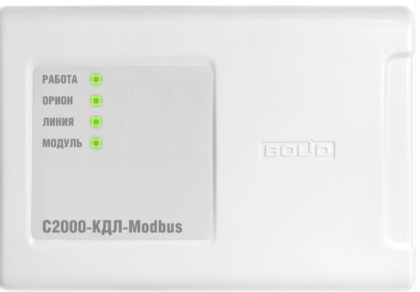 Изображение товара Контроллер С2000 КДЛ-Modbus для двухпроводной линии с Modbus и гальванической изоляцией