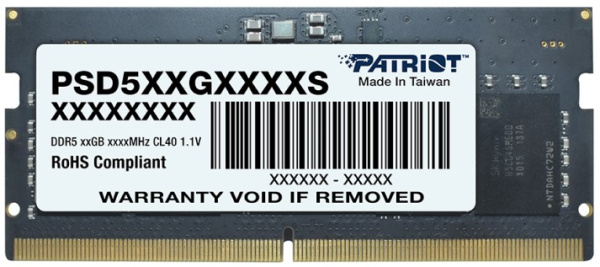 фото Модуль памяти SODIMM DDR5 16GB Patriot Memory PSD516G480081S в Перми