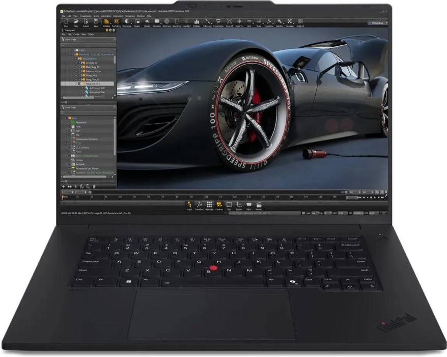 

Ноутбук Lenovo ThinkPad P1 G7 21KWS60G00 U7-165H/32GB/1TB SSD/Arc Xe graphics/16" IPS WQXGA/WiFi/BT/Cam/Win11Pro/black, ThinkPad P1 G7