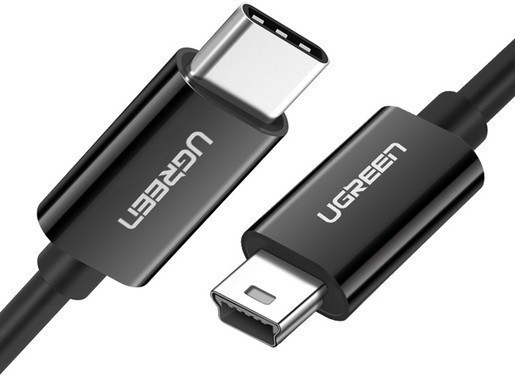

Кабель UGREEN US242 50445 USB-C 2.0 Male / MiniUSB 5Pin Male, 28+24AWG, 1 м. черный, US242