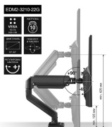 фото Кронштейн Exegate EDM2-3210-22G