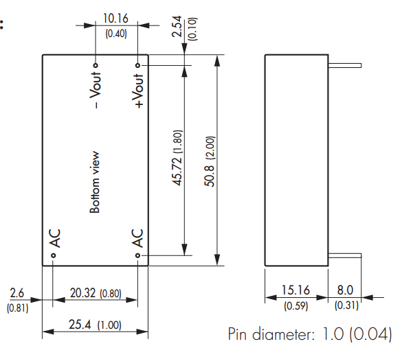 

Преобразователь AC-DC сетевой TRACO POWER TMLM 05124 6Watt;24 VDC / 230 mA;power modules for PCB mount;ing with fully encapsulated plastic case, Low r, TMLM 05124