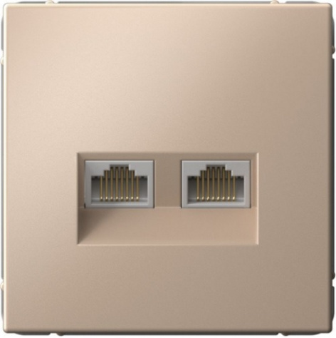Изображение товара Двойная компьютерная розетка RJ45+RJ45 Systeme Electric GAL001288