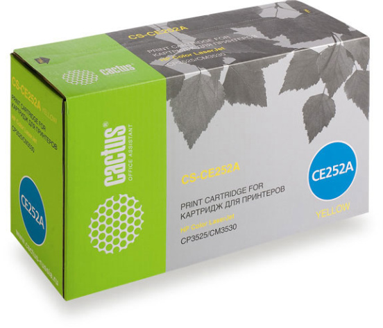 фото Картридж жёлтый Cactus CS-CE252AR в Перми
