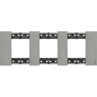Изображение товара Декоративная рамка BTicino KA4802M3ZG для 3 постов серия Living Now