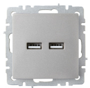 фото Розетка USB IEK BR-U21-D31-K46