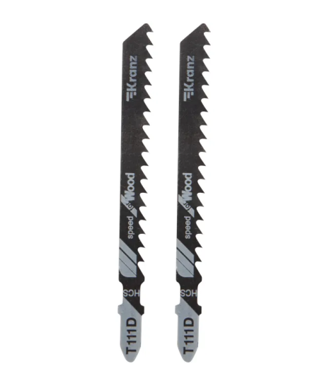 Изображение товара Пилка KRANZ KR-92-0319 для лобзика по металлу 2 шт быстрорез