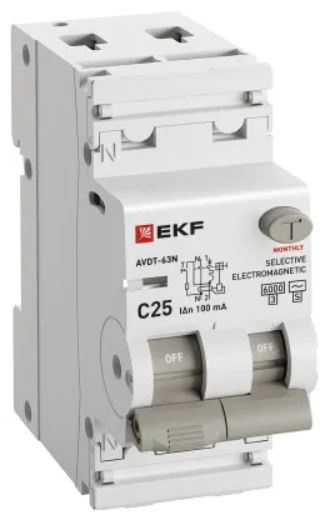 фото Автомат дифференциальный EKF D63N26MS25C100 в Казани