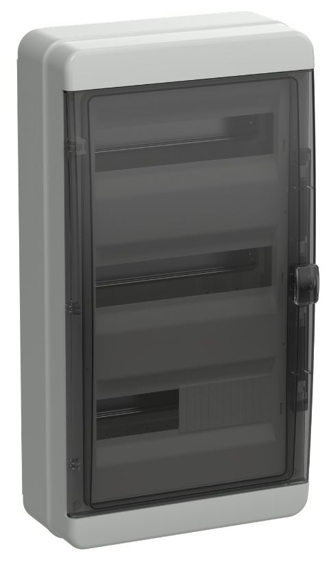 

Бокс IEK TF5-KP72-N-36-65-K03-K02 TEKFOR пластиковый КМПн-36 IP65 черная прозрачная дверь, TF5-KP72-N-36-65-K03-K02