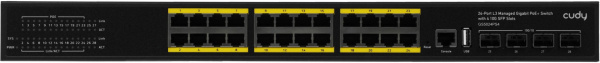 Изображение товара Управляемый коммутатор Cudy GS5024PS4-400W с 24 портами RJ-45