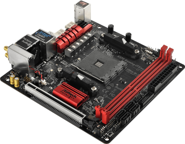 фото Материнская плата mini-ITX ASRock X370 GAMING-ITX/AC