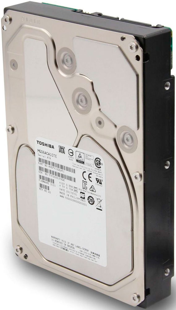 

Жесткий диск 10TB SATA 6Gb/s Toshiba MG06ACA10TE 3.5'' Enterprise 7200rpm 256MB, MG06ACA10TE