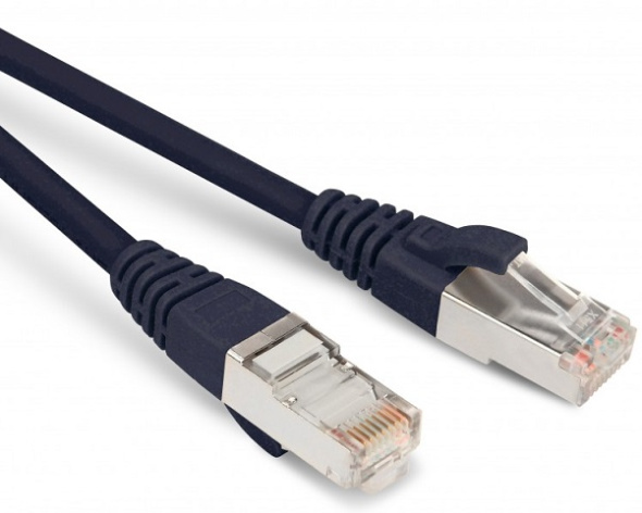 фото Кабель патч-корд F/UTP 5e кат. 1.5м Hyperline PC-LPM-STP-RJ45-RJ45-C5e-1.5M-LSZH-BK в Санкт-Петербургe