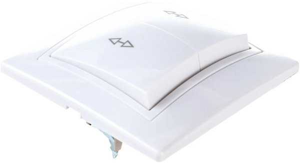фото Переключатель двухклавишный  IEK EVK22-K01-10-DM в Казани