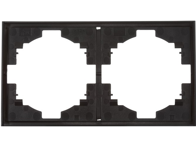 

Рамка двойная KRANZ KR-78-0752-5 MIELE STRONG антрацит, KR-78-0752-5