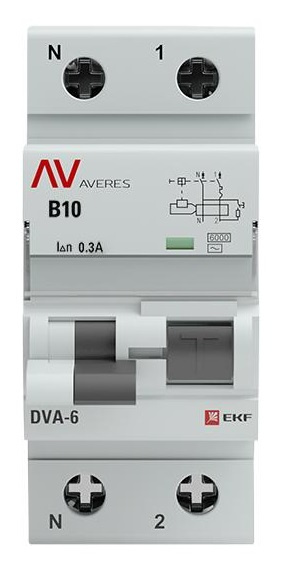 фото Автомат дифференциальный EKF rcbo6-1pn-10B-300-ac-av в Красноярске