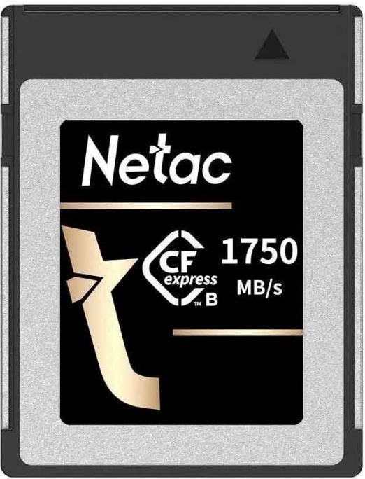 

Карта памяти 512GB Netac NT02CF2000-512G-S CFExpress Gen 3x2 Type B card 1750MB, 1650MB/s, NT02CF2000-512G-S