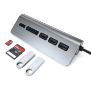 фото Концентратор Satechi Type-C Aluminum USB Hub & Micro/SD Card Reader
