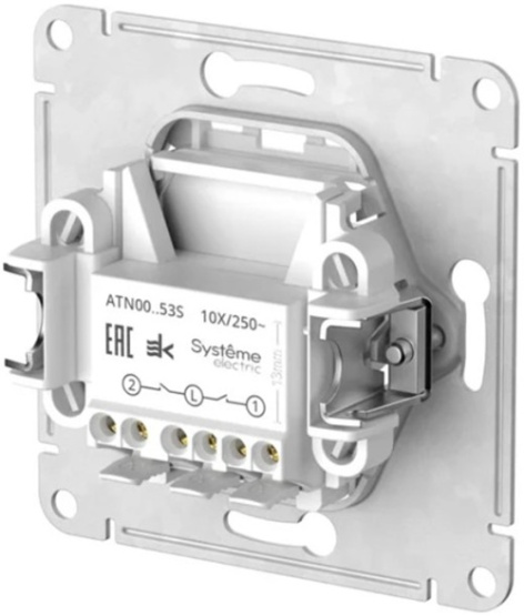 фото Выключатель двухклавишный с подсветкой  Systeme Electric ATN001053S в Смоленске