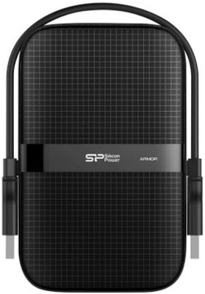 

Внешний диск HDD 2.5'' Silicon Power Armor A60 SP020TBPHDA60SCA 2Tb USB 3.2, Shock-Resistant, IPX4, Black, Armor A60