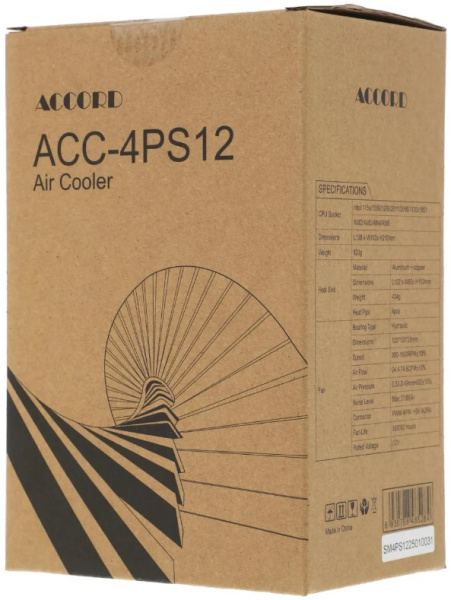 фото Кулер  ACCORD ACC-4PS12 в Казани