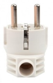 

Вилка Rexant 11-8954 Евро угловая с з/к 16А белая, 11-8954