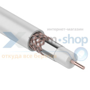 фото Кабель Rexant RG-6U+CU, (75%), 75 Ом, 100м., белый