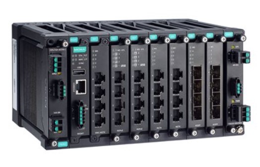 

Коммутатор управляемый MOXA MDS-G4028 модульный 4 встроенных порта 10/100/1000 BaseT(X) Ethernet, 2 слота для модулей питания, MDS-G4028