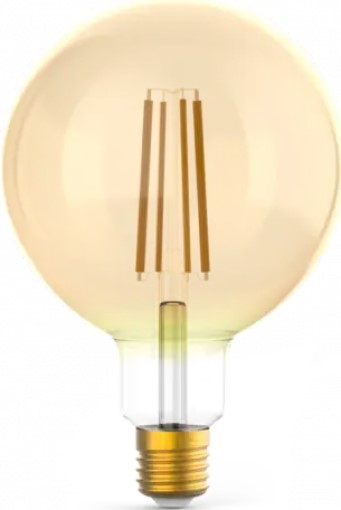 

Лампа Gauss 158802010-D Filament G125 10W 820lm 2400К Е27 golden диммируемая LED, 158802010-D