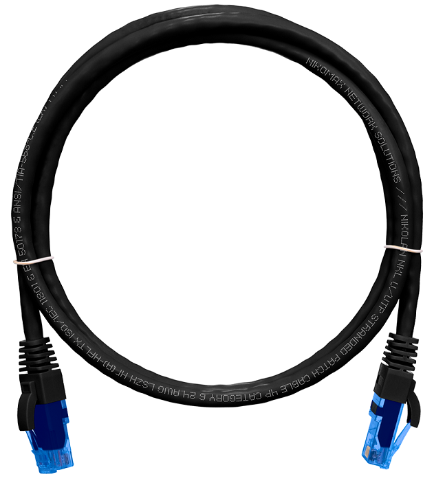 

Кабель патч-корд U/UTP 6 кат. 1м NikoMax NMC-PC4UE55B-010-C-BK 2хRJ45/8P8C, T568B, Molded, 24AWG (7х0,205мм), BC (чистая медь), LSZH нг(А)-HFLTx, черн, NMC-PC4UE55B-010-C-BK