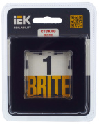 фото Рамка одинарная IEK BR-M12-G-K02
