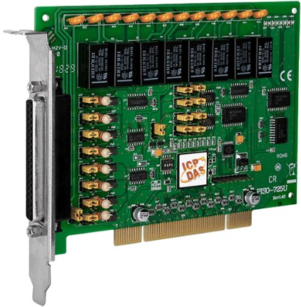 

Плата ICP DAS PISO-725U CR Universal PCI, 8-channel Relay Output & 8-channel Isolated Digital Input Board. (RoHS)Includes one CA-4002 D-Sub connector., PISO-725U CR