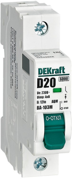 Изображение товара Автоматический выключатель DEKraft 12539DEK для профессионального использования