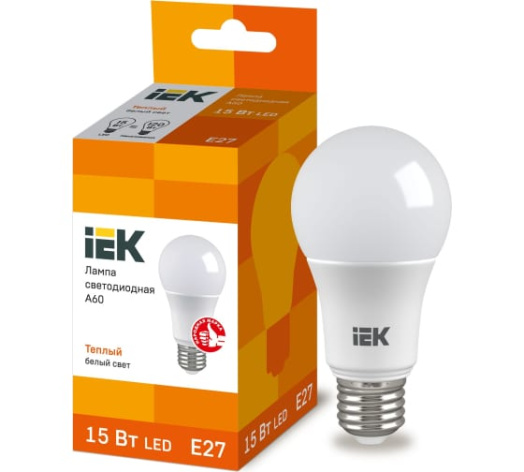 фото Лампа светодиодная IEK LLE-A60-15-230-30-E27 в Уфе