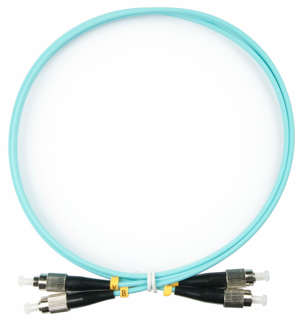 

Кабель патч-корд волоконно-оптический Cabeus FOP-50-FC-FC-2m duplex FC-FC 50/125 mm OM3 2м LSZH, FOP-50-FC-FC-2m