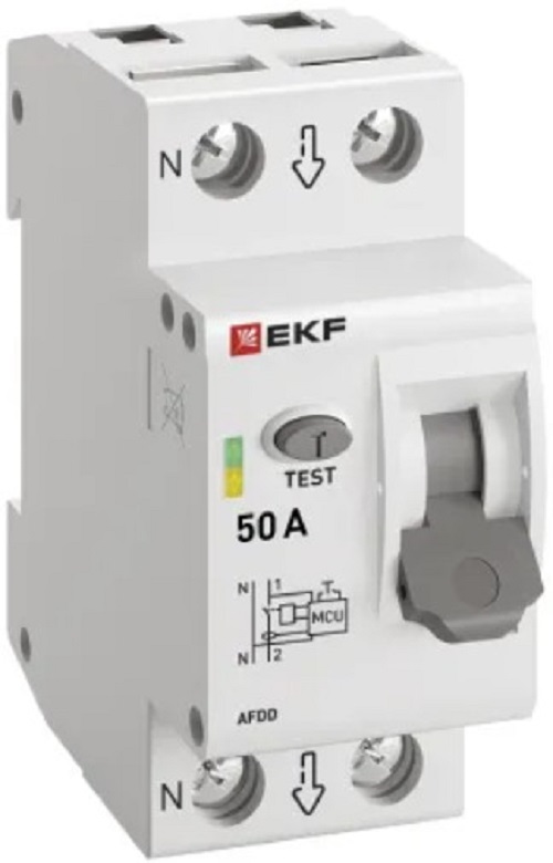 

Устройство защиты от дугового пробоя EKF afdd-2-50-pro УЗДП 1P+N 50А PROxima, afdd-2-50-pro