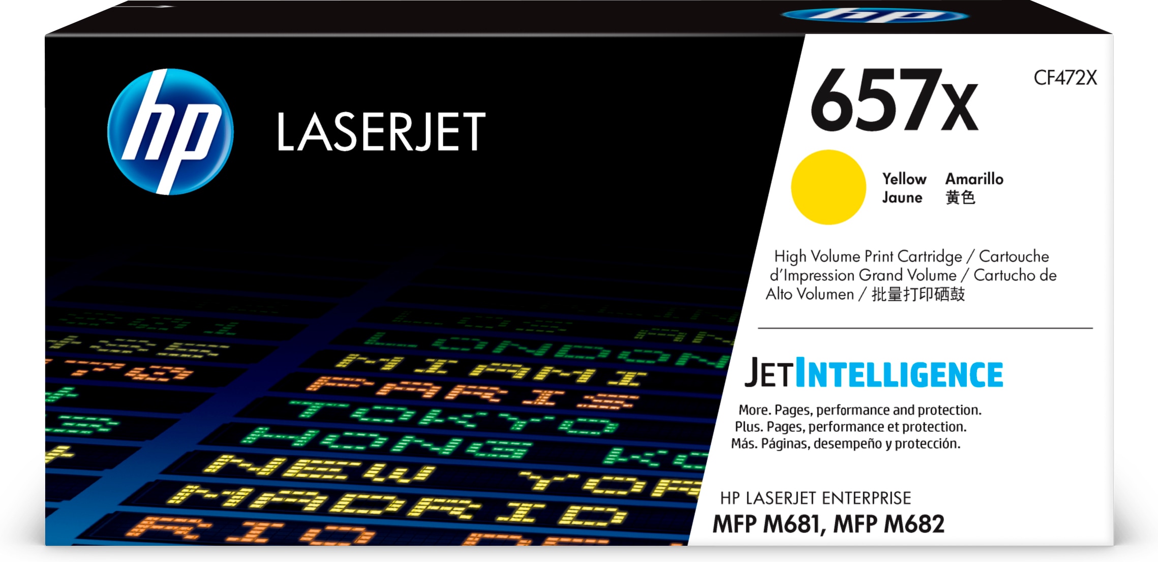 

Картридж HP 657X CF472X для CLJet Enterprise Flow M681z, M682z, 681dh, 681f, желтый (23000стр.), 657X CF472X