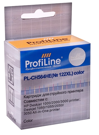 

Картридж ProfiLine PL-CH564HE-Color PL_CH564HE_C/M/Y №122XL для принтеров HP Deskjet 1000/1050/1055/1510/2000/2050/3000/3050 Color водные ProfiLine, PL-CH564HE-Color