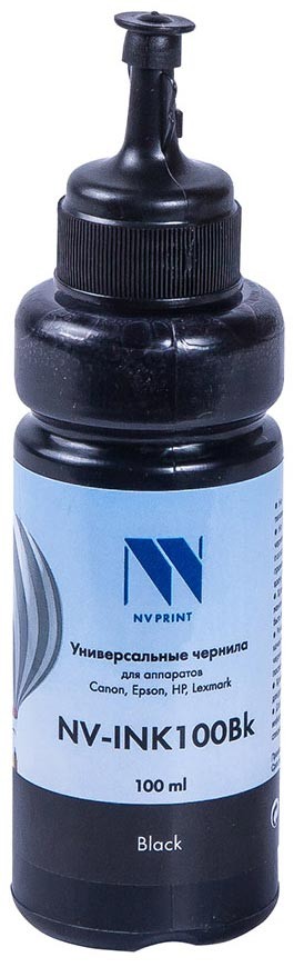 

Чернила NVP NV-INK100U black для Сanon/Epson/НР/Lexmark 100 ml, NV-INK100U