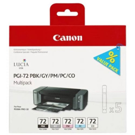 Изображение товара Тонер-картридж Canon PGI-72PBK/GY/PM/PC/CO Многоцветный