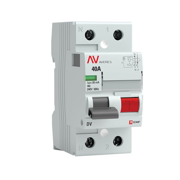 

УЗО EKF rccb-2-40-30-a-av DV 2P 40А/ 30мА (A) AVERES, rccb-2-40-30-a-av