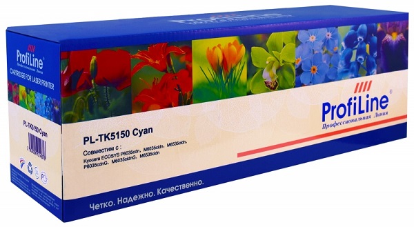 

Тонер ProfiLine PL_TK-5150C_C_WC для Kyocera ECOSYS M6035/M6035cidn/M6530/M6530cidn/M6535cidn с бункером отработанного тонера cyan 10000 копий, PL_TK-5150C_C_WC