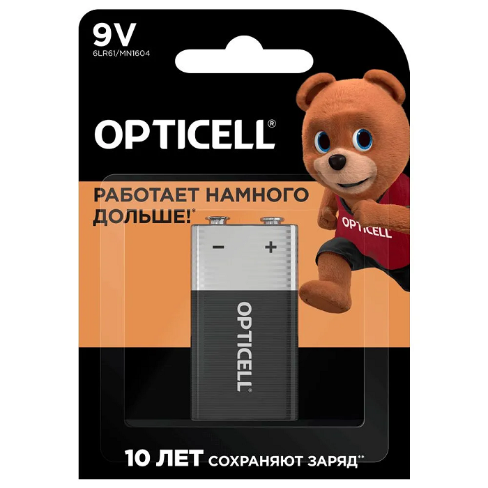

Батарейка OPTICELL 5051003 6LR61 крона BL1, 5051003
