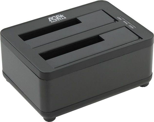 

Док-станция AgeStar 3UBT8 (BLACK) USB 3.0, 2x2,5"/3,5" SATAIII clone, пластик+алюминий, черная, 3UBT8 (BLACK)