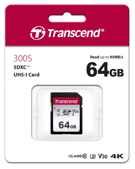 фото Карта памяти SDXC 64GB Transcend TS64GSDC300S в Уфе