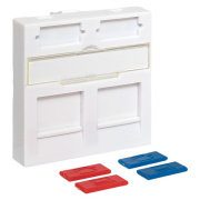 фото Накладка розетки компьютерной EKF TRP-INS-MOS-2M2P-WH