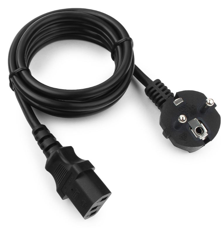 

Кабель питания Cablexpert PC-186-1-2 Schuko-C13, 3х0.5мм2, 6А, с заземлением, 1.8м, черный, PC-186-1-2