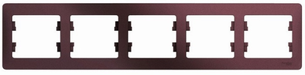 Изображение товара Пятерная рамка Systeme Electric GSL001105 для розеток и выключателей