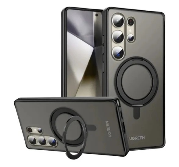 

Защитный чехол UGREEN CA186 65511_ с магнитной подставкой на 360° для Samsung Galaxy S25 Ultra, черный, CA186